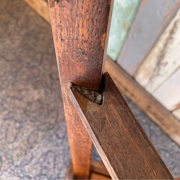 Antique Oak Plant stand solid wood - Picture 11 of 14